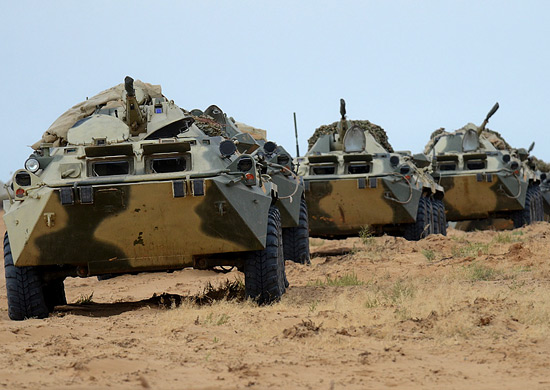 Подразделения российской военной базы в Южной Осетии вышли на горный полигон