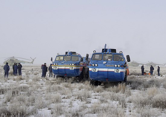 Силы, средства поиска и спасения ЦВО перебрасываются в Казахстан для встречи экипажа «Союз ТМА-18М»
