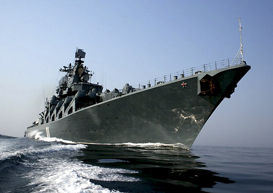 Гвардейский ракетный крейсер «Варяг» вышел в Средиземное море