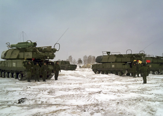 С зенитной ракетной бригадой ЮВО проведено командно-штабное учение в Северной Осетии