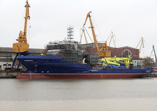На «Северной верфи» в Санкт Петербурге завершили формирование корпуса новейшего судна тылового обеспечения ледового класса «Всеволод Бобров»