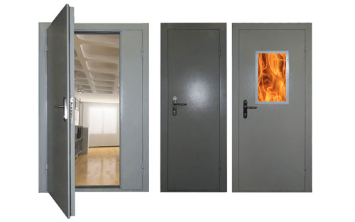 Алюминиевые противопожарные двери от производителя