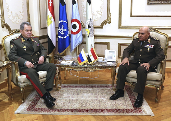 Министр обороны России принял участие в заседании Совместной Российско-Египетской комиссии по военно-техническому сотрудничеству