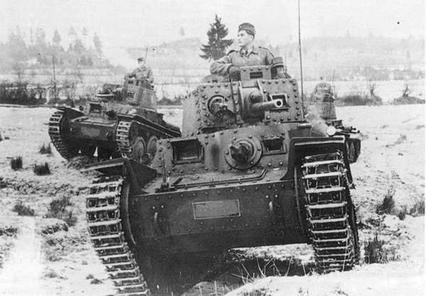 Фашистский танк PzKpfw 38(t) производства Чехословакии