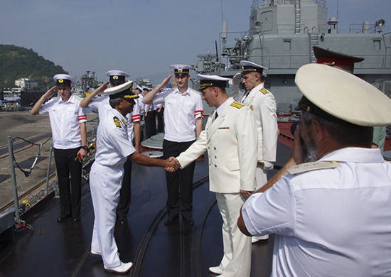 Военные моряки России и Индии согласовали порядок розыгрыша эпизодов  совместного учения «Индра Нэви–2015»