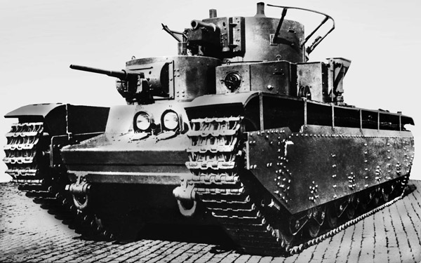Т-35 тяжелый пятибашенный танк прорыва